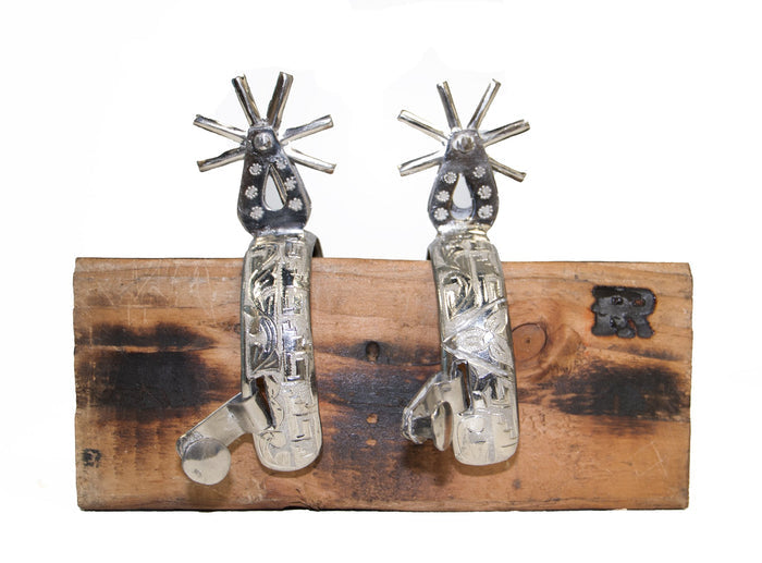 Mens Stainless Steel Riding Spurs