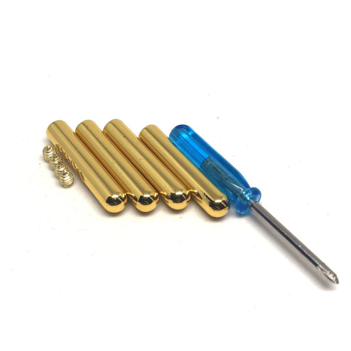 METAL TIPS - Vibrant Orange Removable Bullet Tips / Aglets