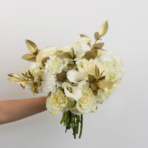 Modern Holiday Glam Gold Flower Bouquet Other - Image