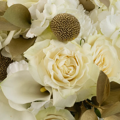 Modern Holiday Glam Gold Flower Bouquet Stem - Image