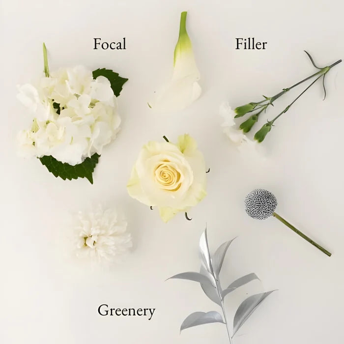 Modern Holiday Glam Silver Bouquet Bar Flower Kit Stem - Image
