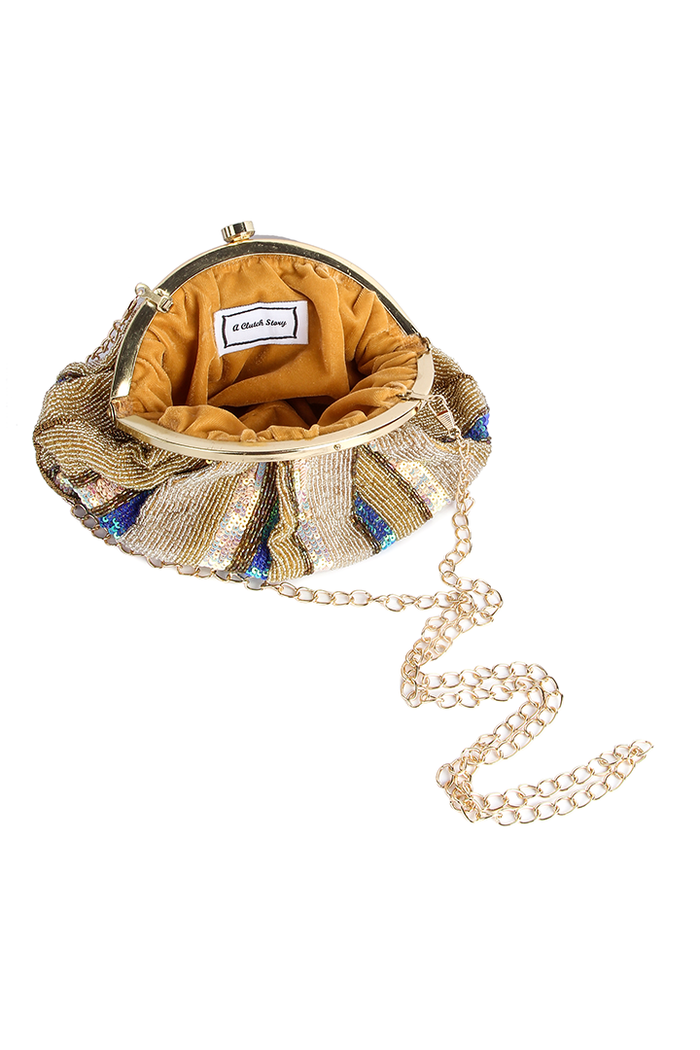 Multicolored Beaded Pouch