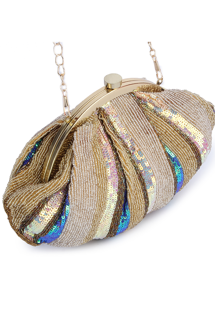 Multicolored Beaded Pouch