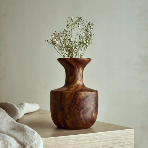 wooden vase decor egypt