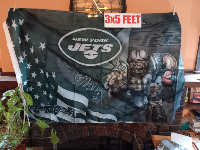 New York Jets Stars & Stripes & Steroids NFL 3X5 Feet Flag Banner