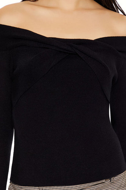 Off-the-Shoulder Sweater