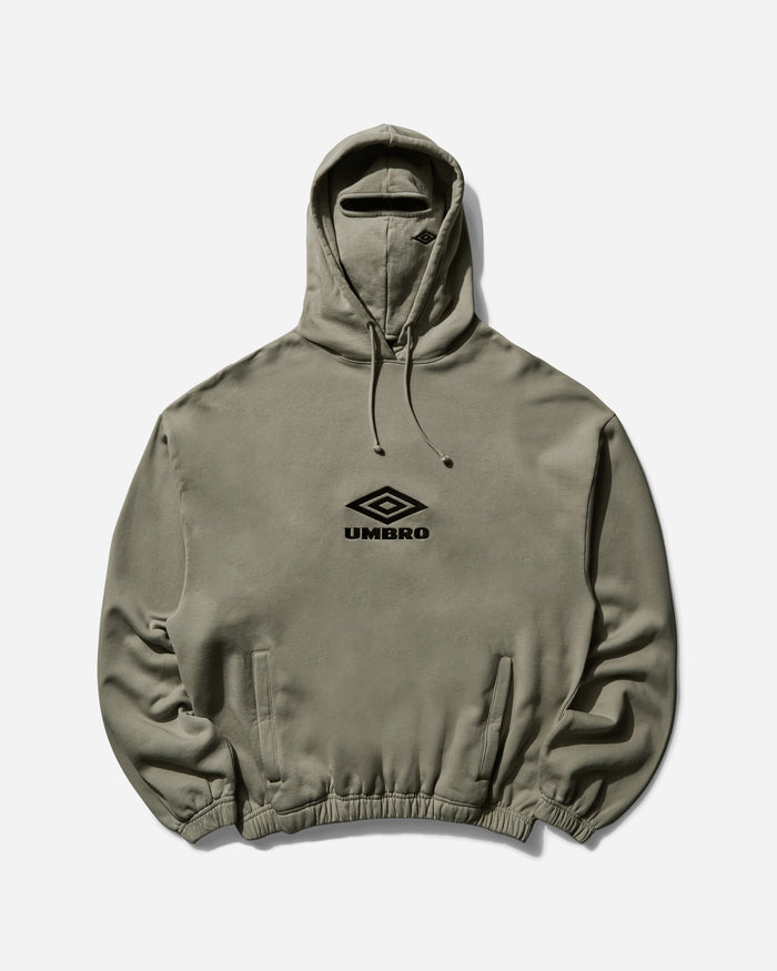 Umbro Og Logo Mask Hoodie Dark Greige Sweatshirts Hoodies UBMW0216FA147 BEG0027