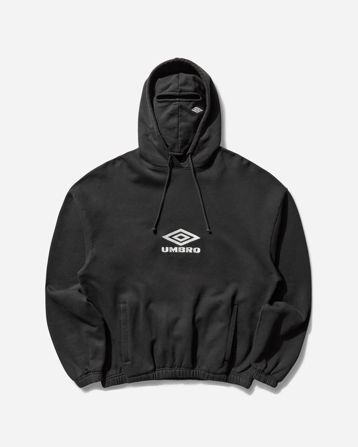 Umbro Og Logo Mask Hoodie Washed Black Sweatshirts Hoodies UBMW0216FA147 BLK0020