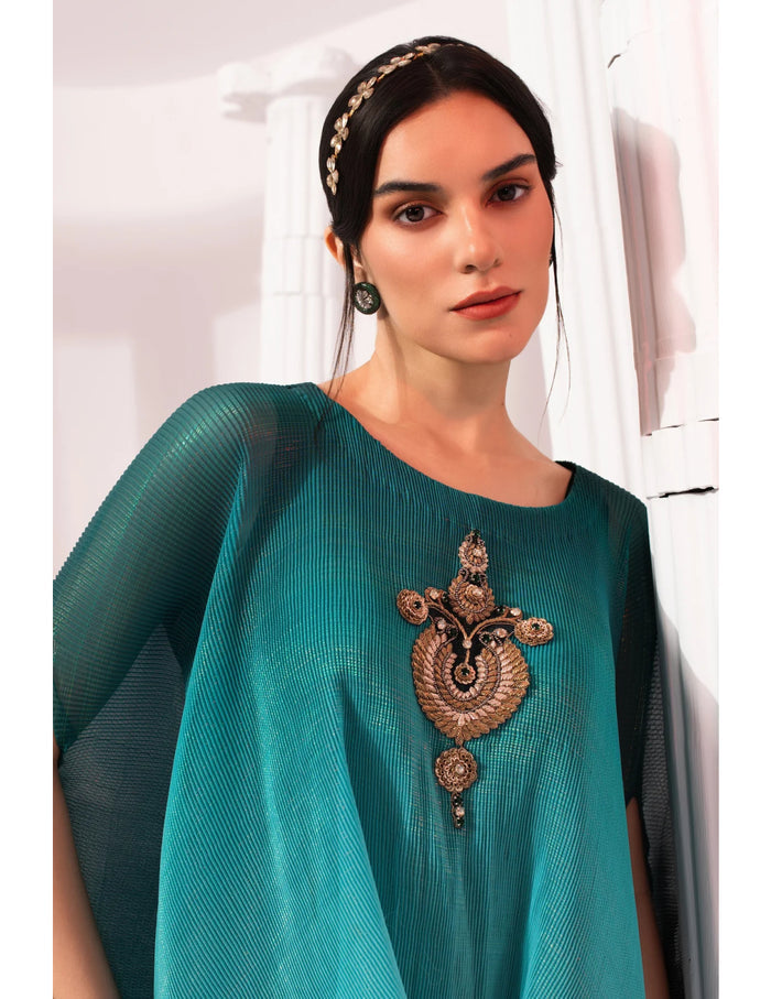 Ombre Blue Kaftan & Dhoti