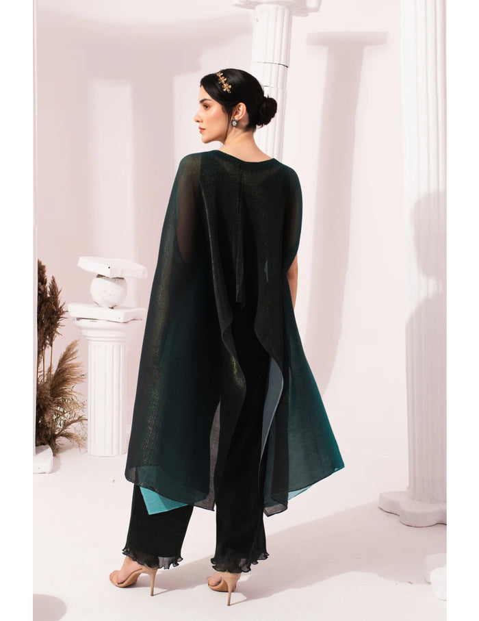 Ombre Blue Kaftan & Dhoti