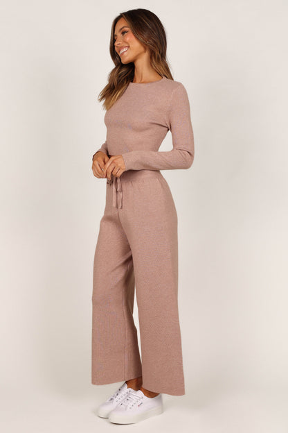 Ayers Long Sleeve Set - Mocha