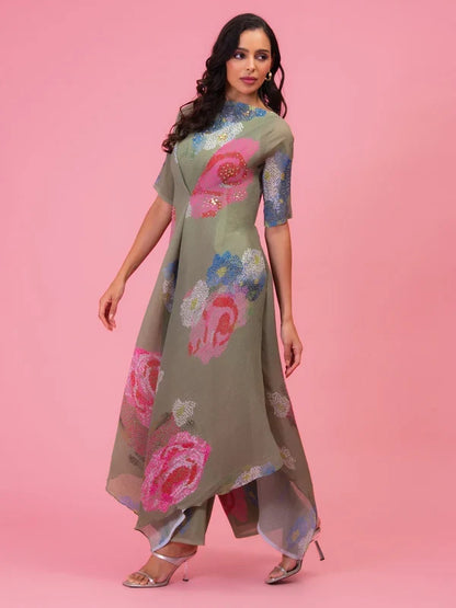 Olive Mist Tunic Set Singapore