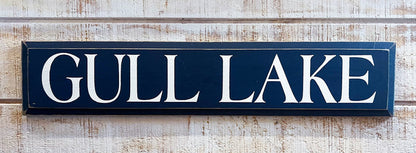 Pine Lake Wooden Sign