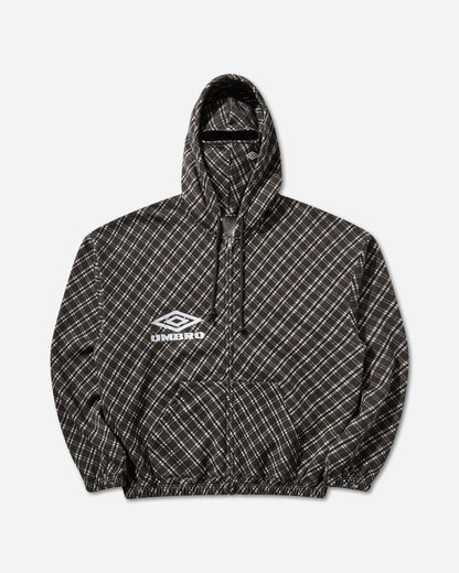 Umbro Plaid Masked Hoodie Brown Sweatshirts Hoodies UBMW0664JY181 BRW0001