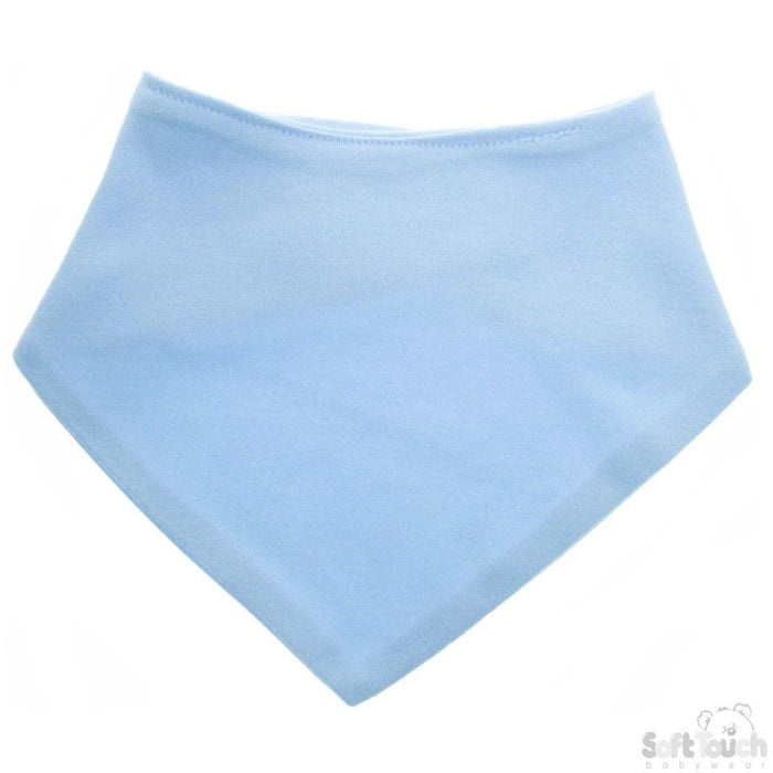 PLAIN BANDANA BIB: BB503-LB Blue - Kidswholesale.co.uk
