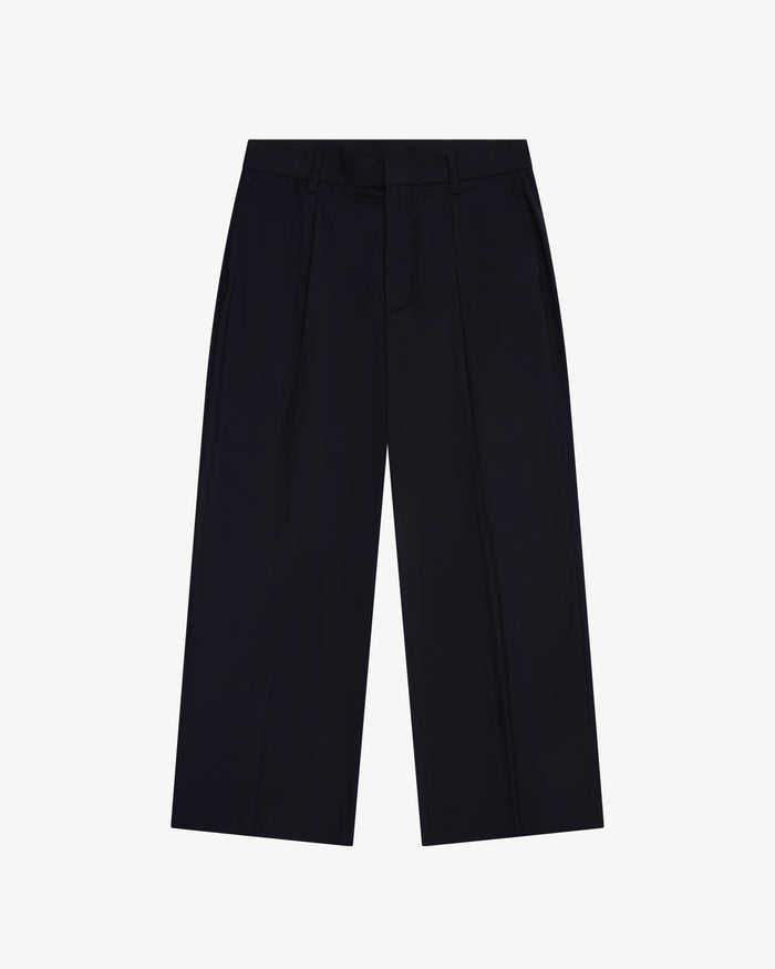 Pleated Suit Pant - Black