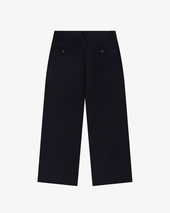 Pleated Suit Pant - Black