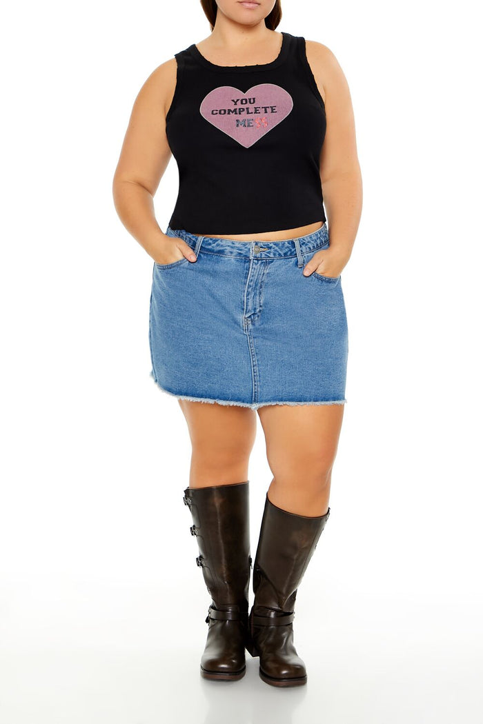 Plus Size Complete Mess Tank Top
