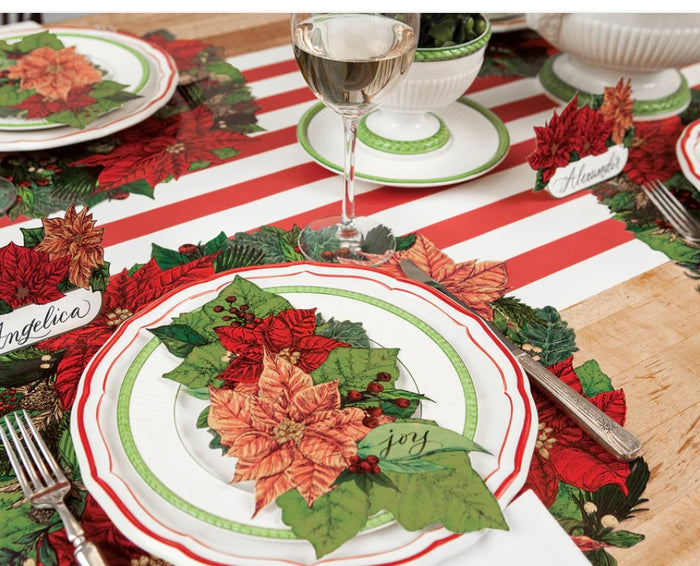 Poinsettia Place Card