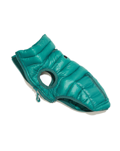 Puffer vest in jade