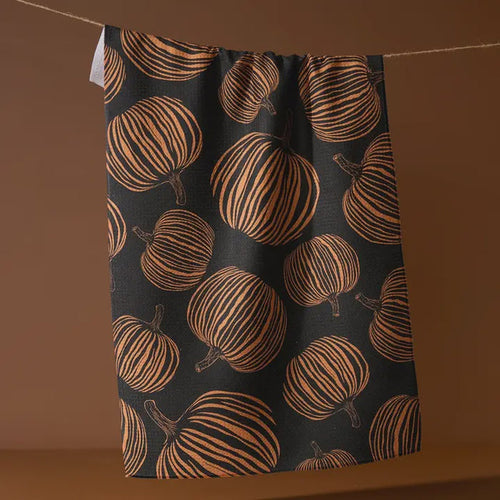 Pumpkin Noir Kitchen Tea Towel
