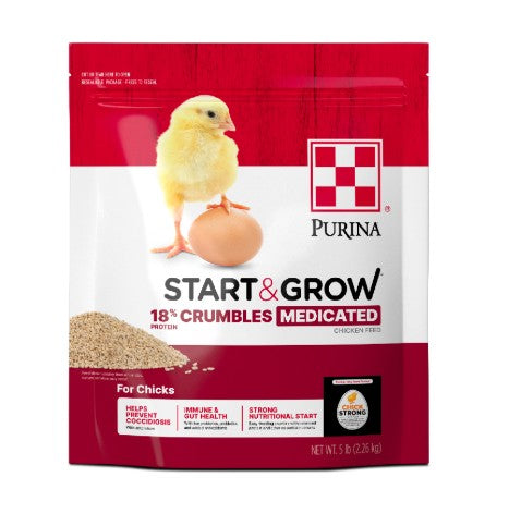 Purina® Start & Grow® Medicated Chick Feed