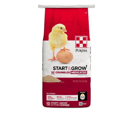 Purina® Start & Grow® Medicated Chick Feed