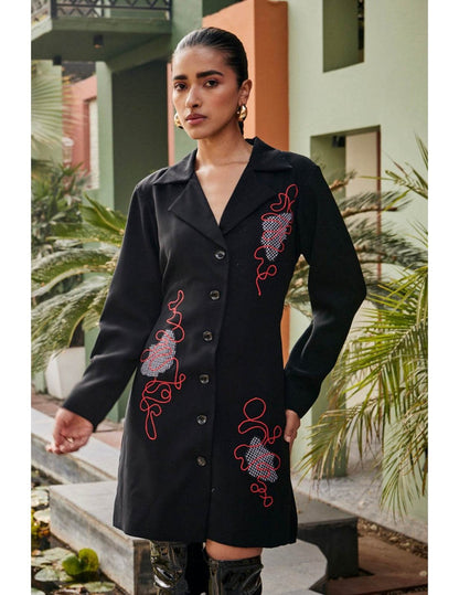 Red Orbit Shirt Dress