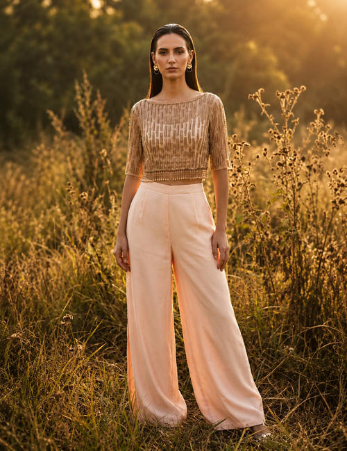 Rose Reverie Palazzo Set