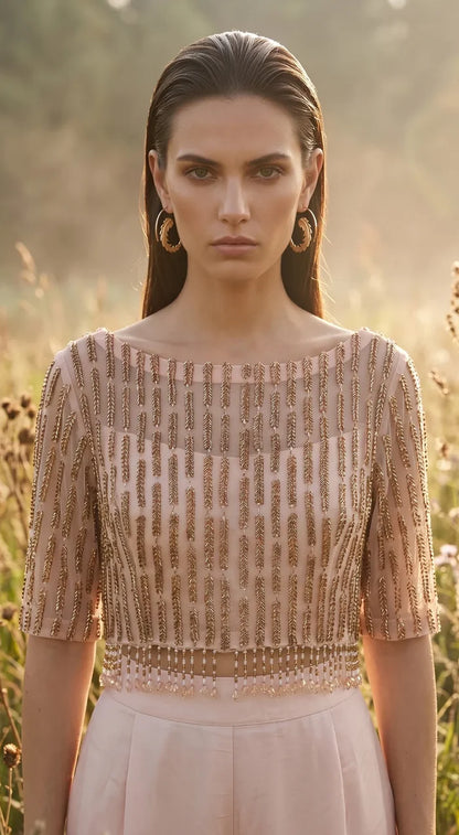Rose Reverie Palazzo Set