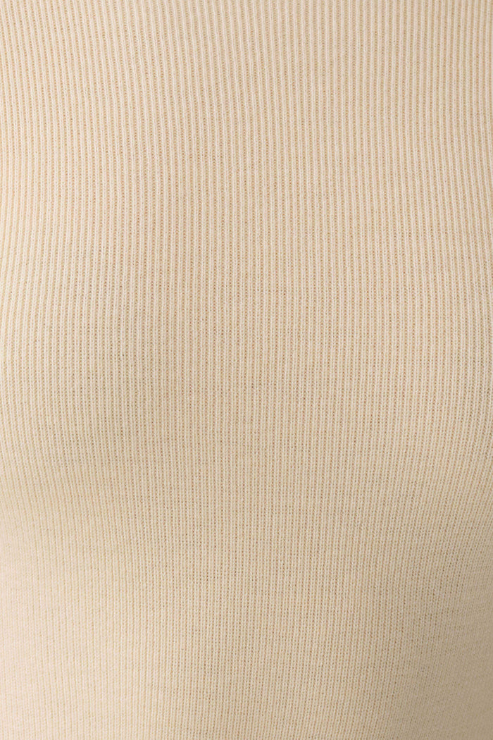Rowan Long Sleeve Knit Maxi Dress - Cream