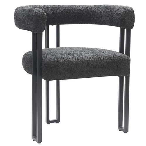 Scarlet Dining Chair - Boucle - Windsorchrome