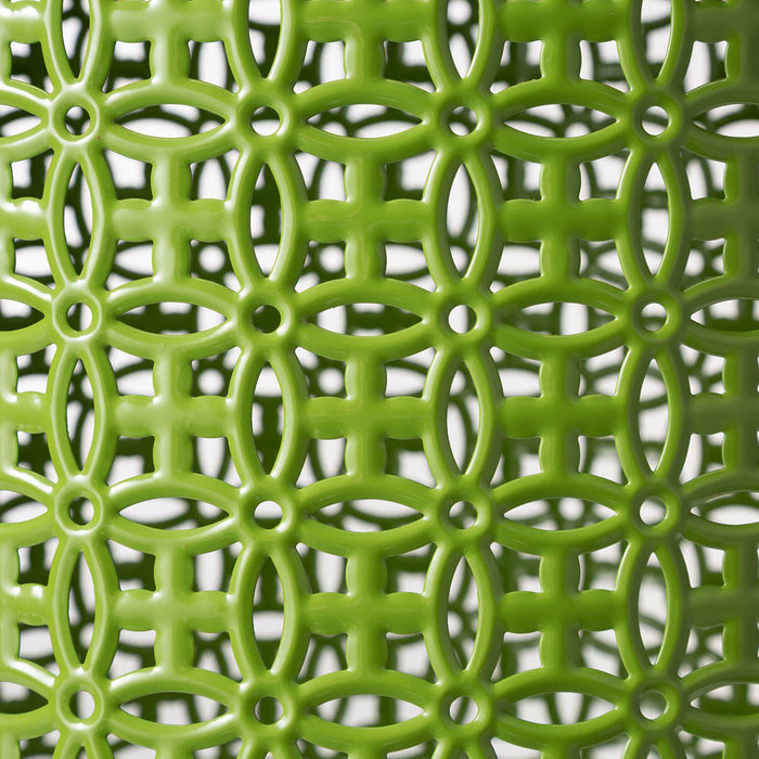 Set of 2 Green Metal Garden Stool or Plant Stand or Accent Table (Multi-functional)