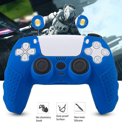 Silicone Anti-Slip Cover With Two Thumb Grips For Playstation 5 Controller Playstation Accessory