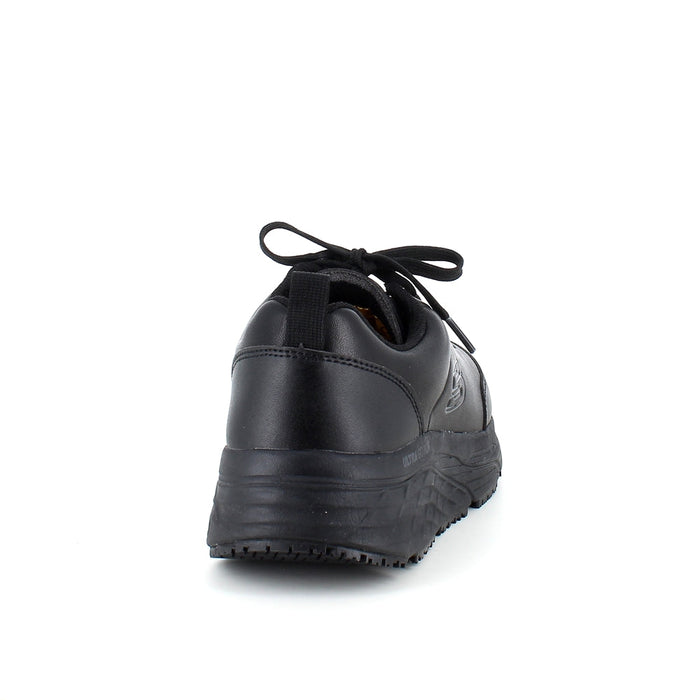 Skechers Work i svart läder med Max Cushioning-sulor