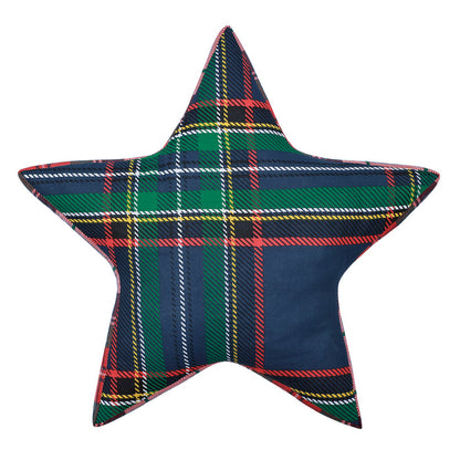 Levtex Home Spencer Plaid Navy Star Pillow Decorative Pillows