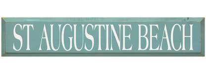 St Augustine Beach Wooden Sign