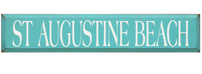 St Augustine Beach Wooden Sign