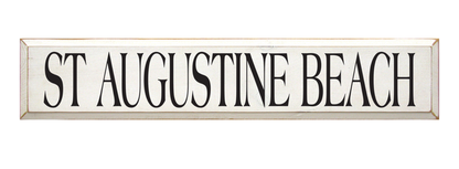 St Augustine Beach Wooden Sign