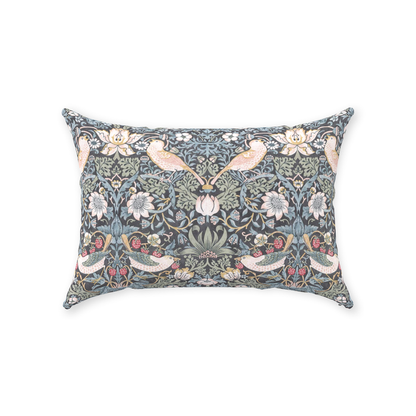 Strawberry Thief Cotton Throw Pillows William Morris Ink