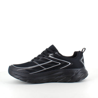 Svarta sneakers i ventilerande mesh