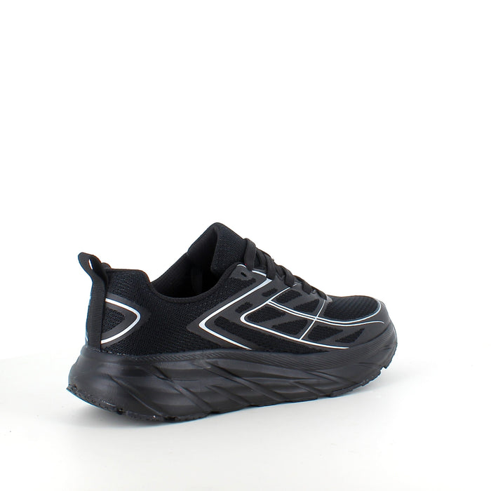 Svarta sneakers i ventilerande mesh