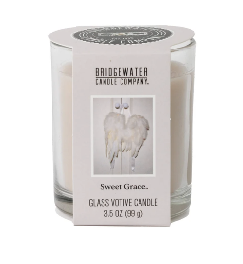 Sweet Grace Glass Votive Candle 3.5oz