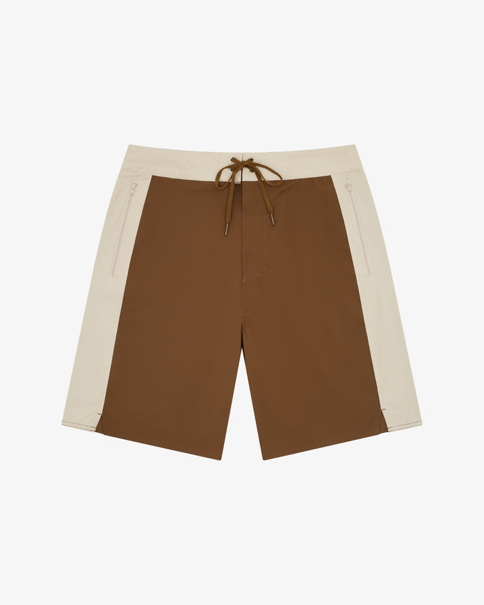 Swim Short - Brown / Beige