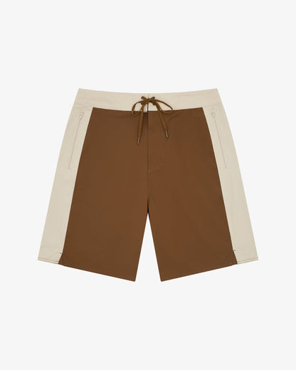 Swim Short - Brown / Beige