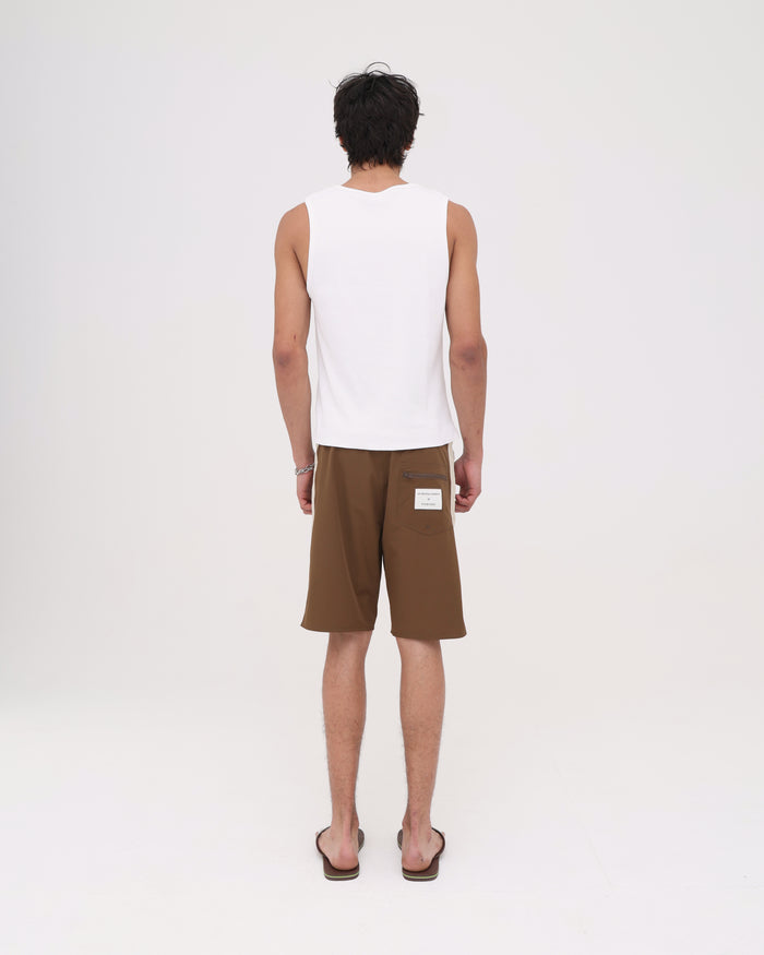 Swim Short - Brown / Beige
