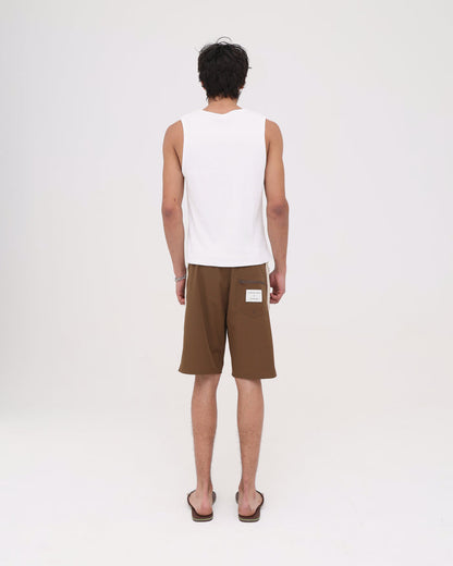 Swim Short - Brown / Beige