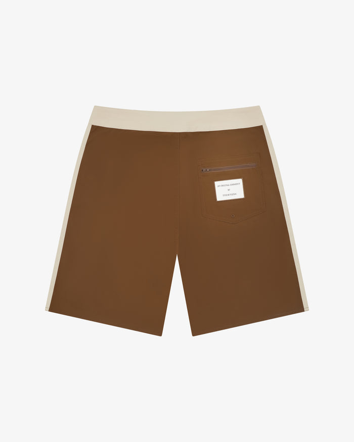 Swim Short - Brown / Beige