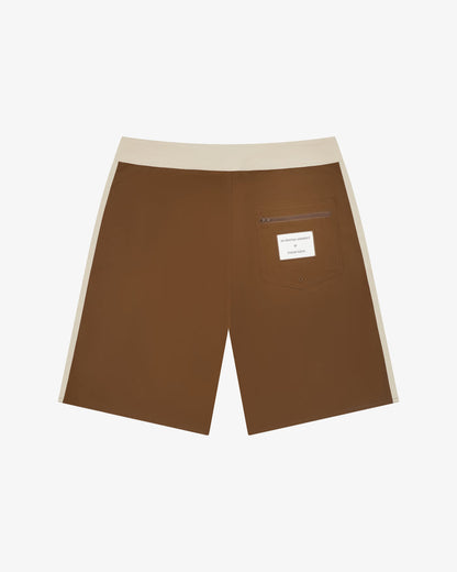 Swim Short - Brown / Beige