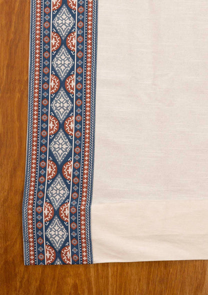 Tara Cream Printed Cotton Fabric